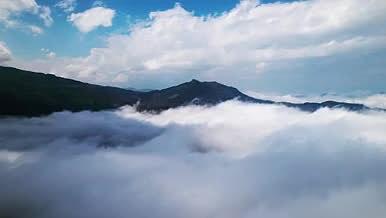 4k航拍山间云海壮阔自然风光视频的预览图